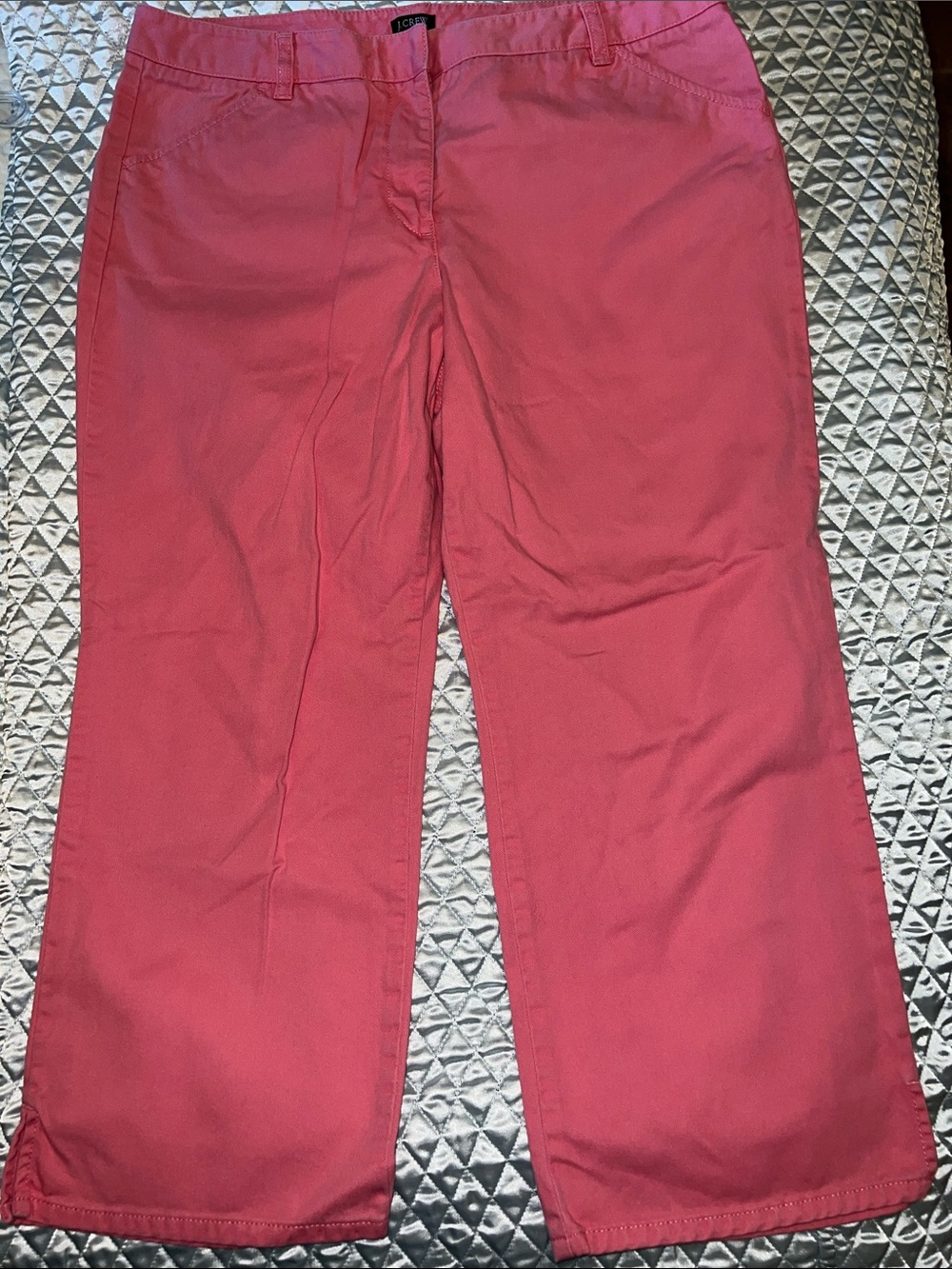 J Crew capris, size 12, pink